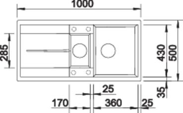 Кухонная мойка Blanco Metra 6 S 513053